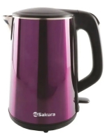 Чайник 1,8л.фио.мет+чёрн. Sakura SA-2156MP