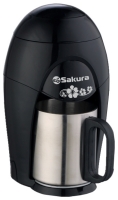 Кофеварка 150мл.круж. Sakura SA-6106BK